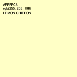 #FFFFC6 - Lemon Chiffon Color Image